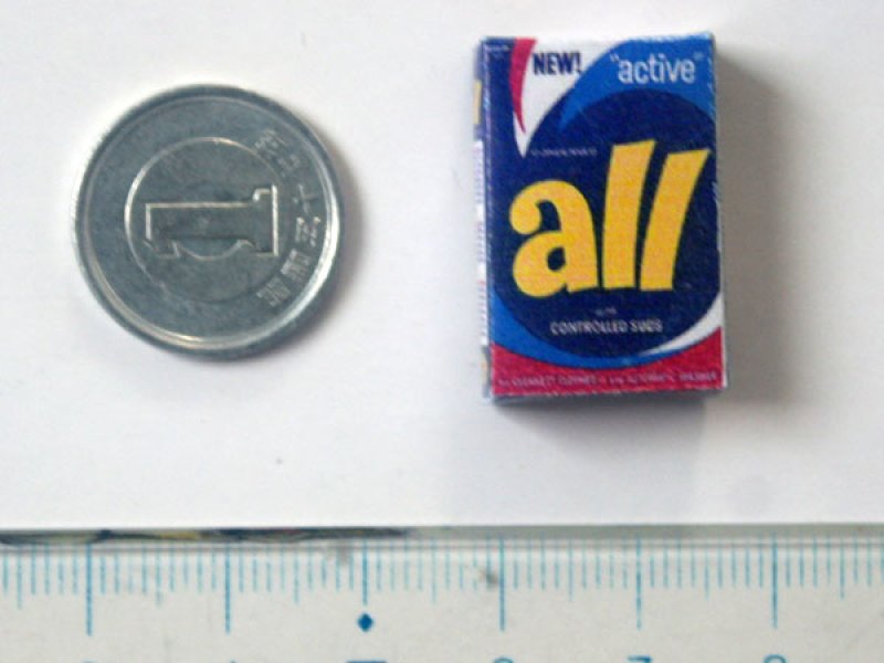 ミニチュア　1/12サイズのパッケージ