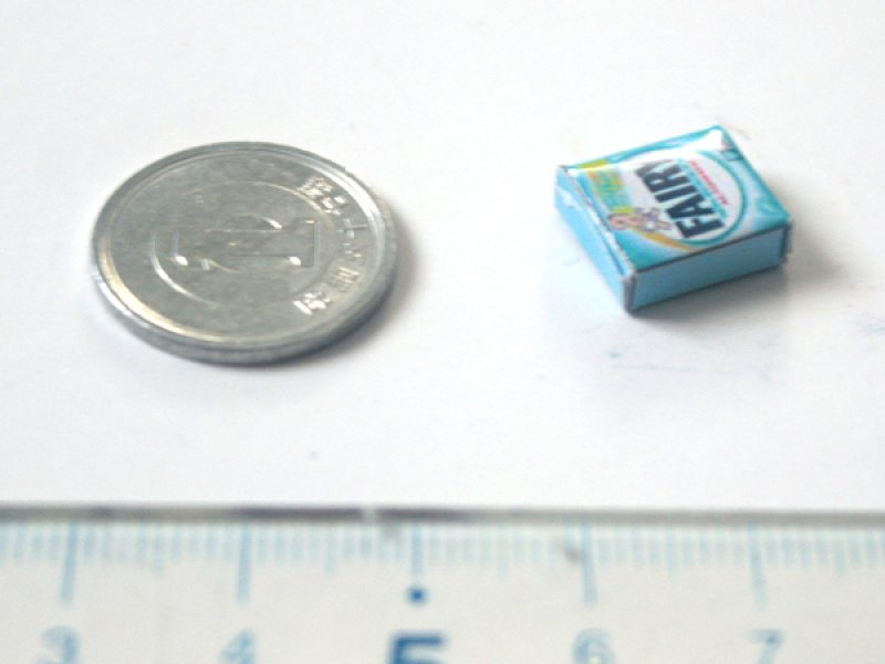 ミニチュア　1/12サイズのパッケージ