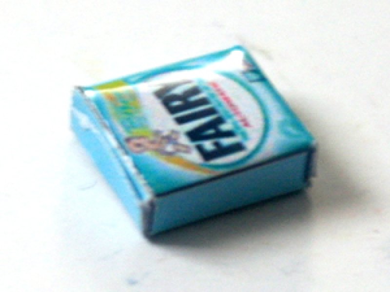 ミニチュア　1/12サイズのパッケージ