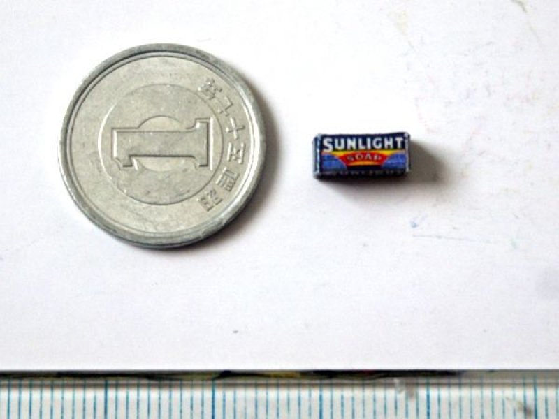 ミニチュア　1/12サイズのパッケージ