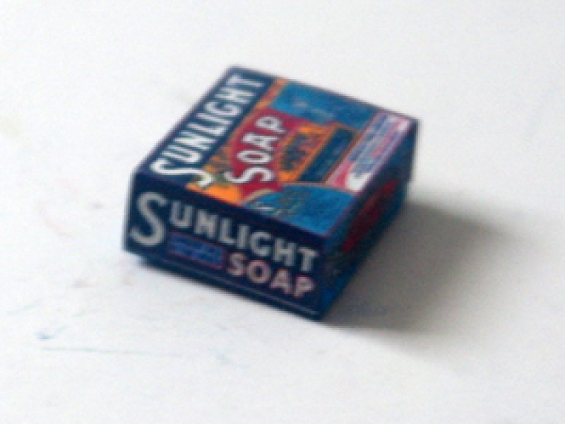 ミニチュア　1/12サイズのパッケージ