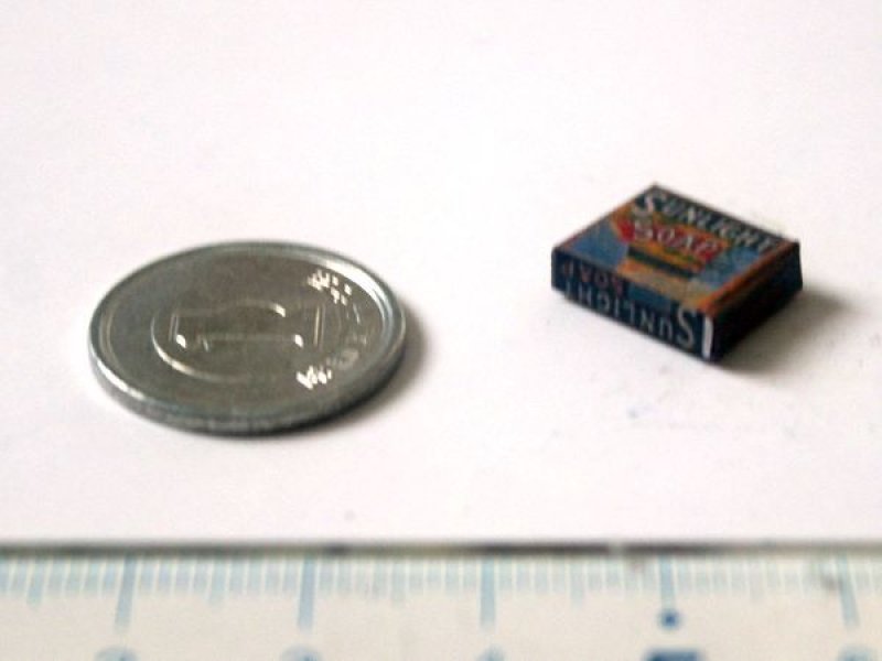 ミニチュア　1/12サイズのパッケージ