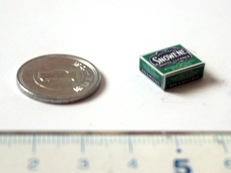 ミニチュア　1/12サイズのパッケージ