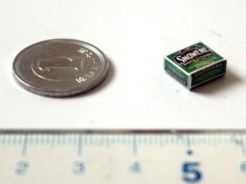 ミニチュア　1/12サイズのパッケージ