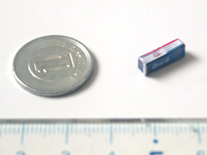 ミニチュア　1/12サイズのパッケージ