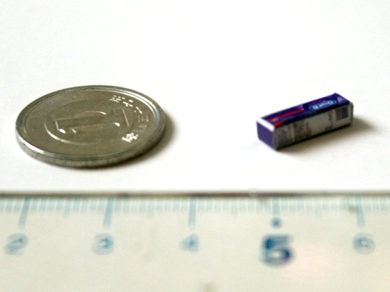 ミニチュア　1/12サイズのパッケージ