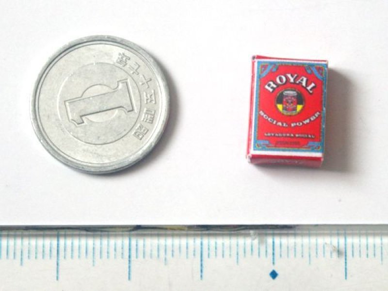 ミニチュア　1/12サイズのパッケージ