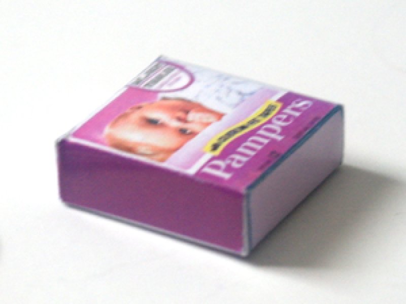 ミニチュア　1/12サイズのパッケージ