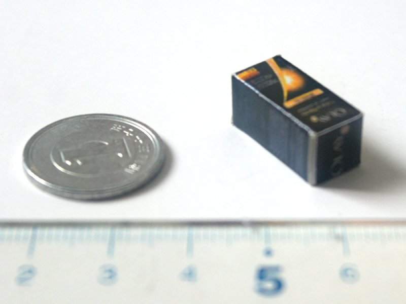 ミニチュア　1/12サイズのパッケージ