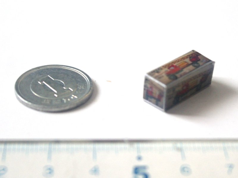 ミニチュア　1/12サイズのパッケージ