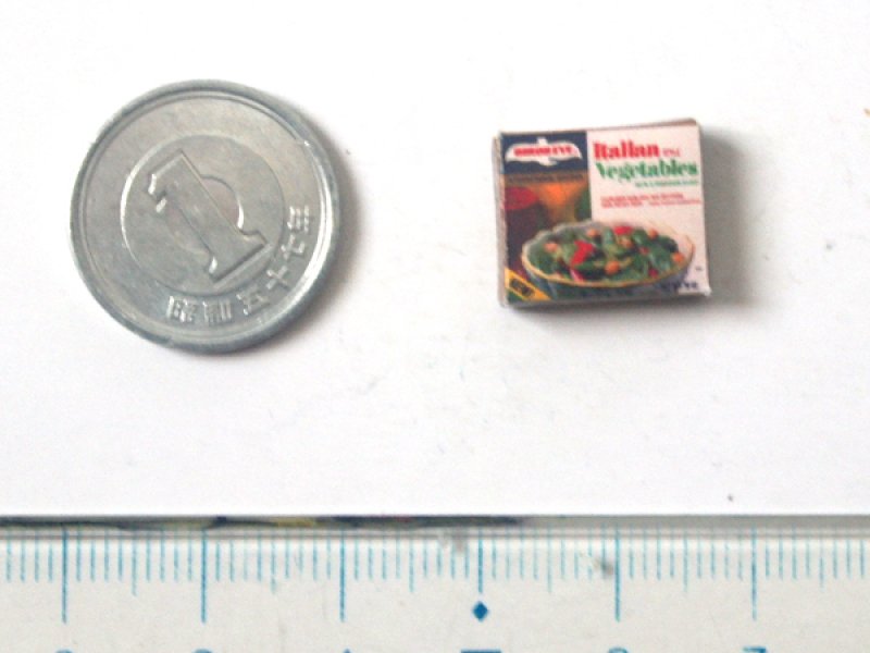 ミニチュア　1/12サイズのパッケージ