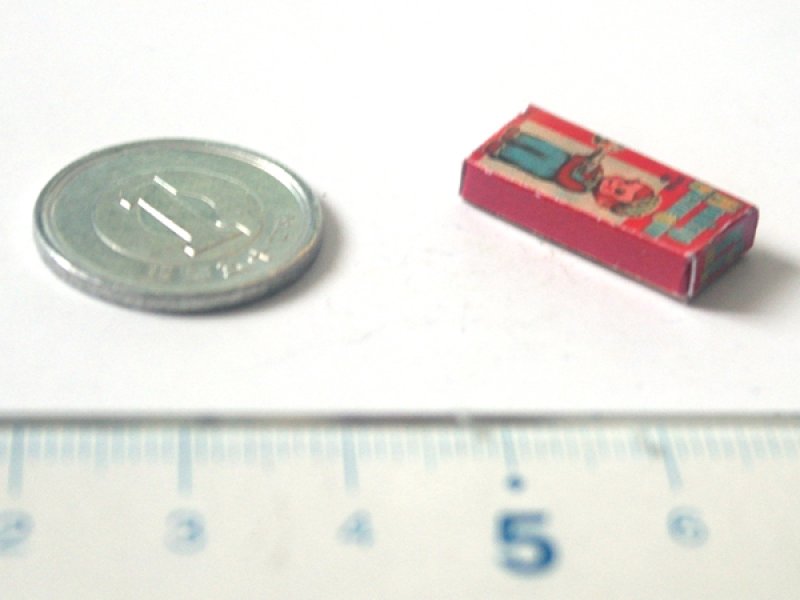 ミニチュア　1/12サイズのパッケージ