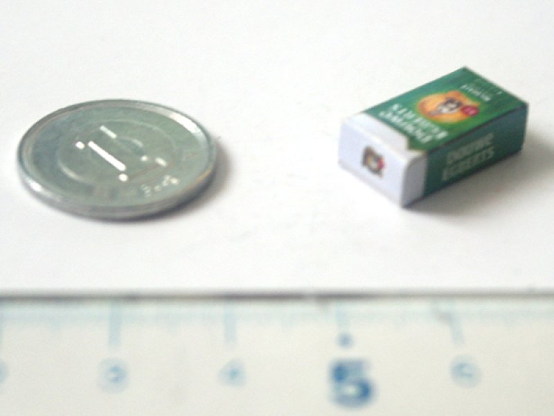 ミニチュア　1/12サイズのパッケージ