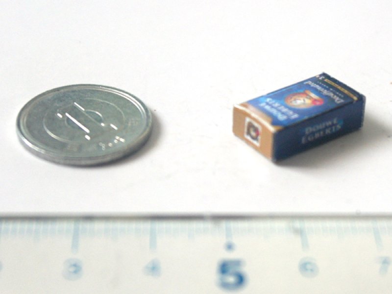 ミニチュア　1/12サイズのパッケージ