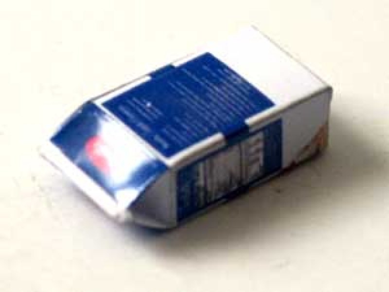 ミニチュア　1/12サイズのパッケージ