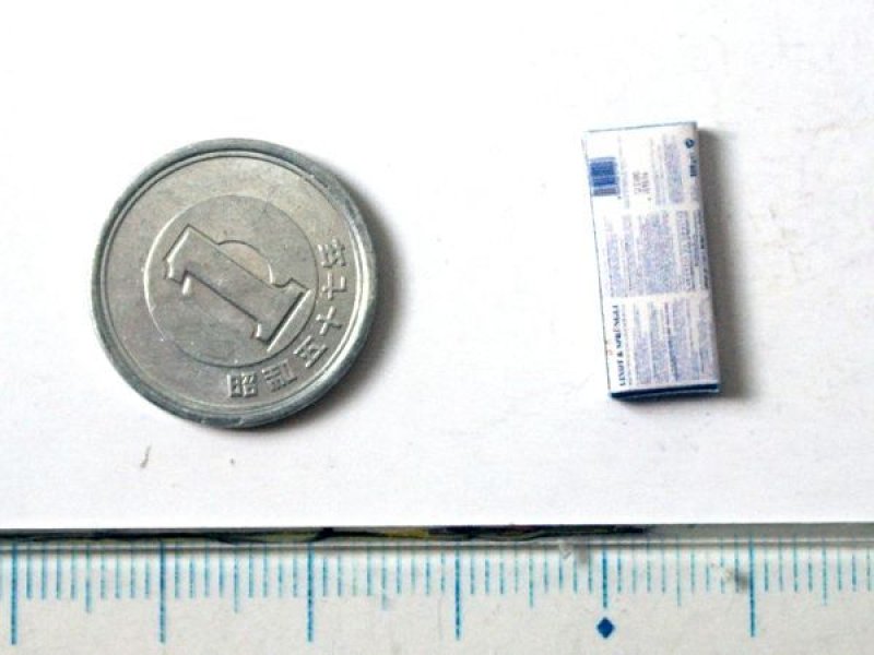 ミニチュア　1/12サイズのパッケージ