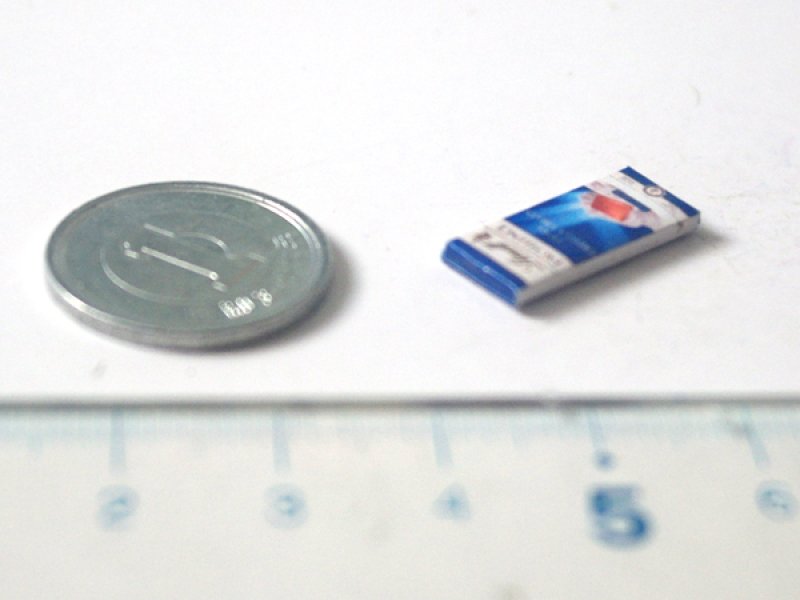 ミニチュア　1/12サイズのパッケージ