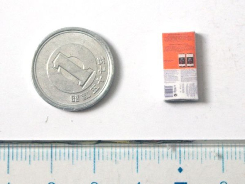 ミニチュア　1/12サイズのパッケージ