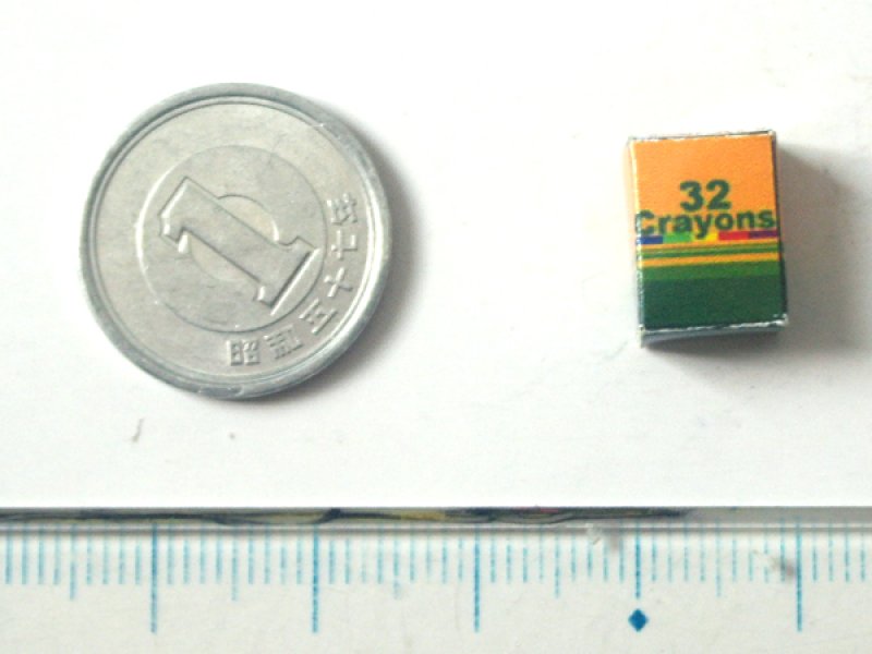 ミニチュア　1/12サイズのパッケージ