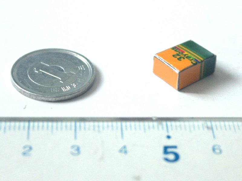 ミニチュア　1/12サイズのパッケージ