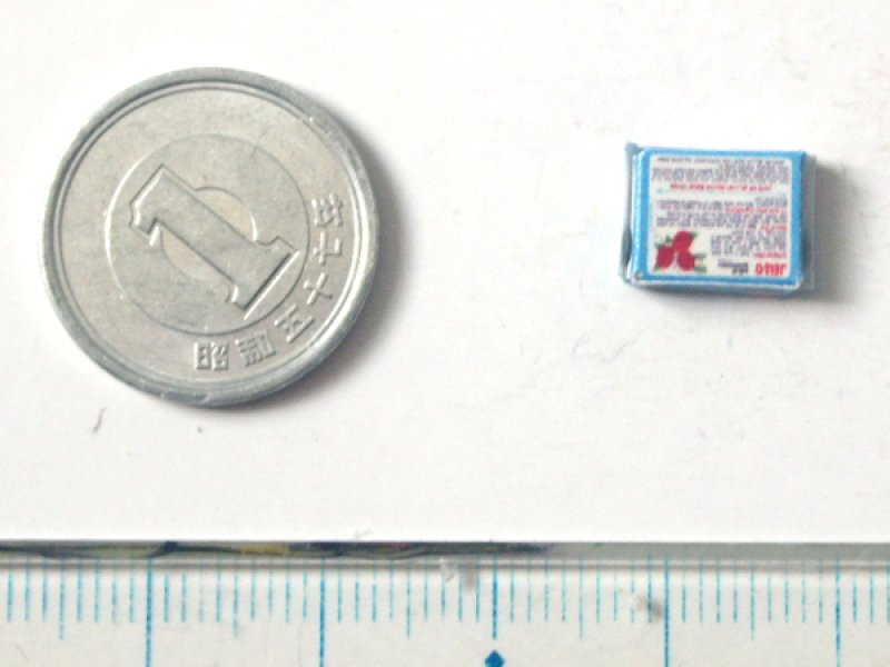 ミニチュア　1/12サイズのパッケージ