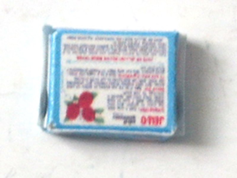 ミニチュア　1/12サイズのパッケージ