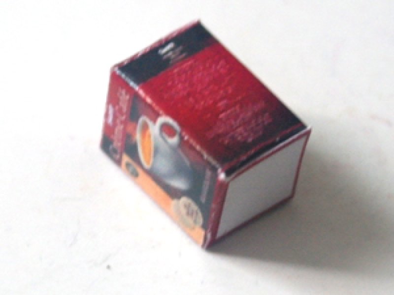 ミニチュア　1/12サイズのパッケージ