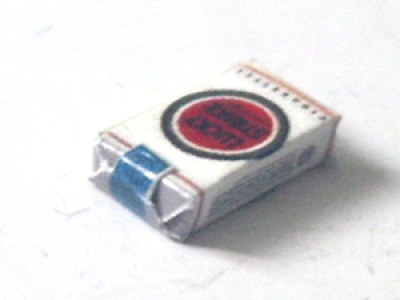 ミニチュア　1/12サイズのパッケージ