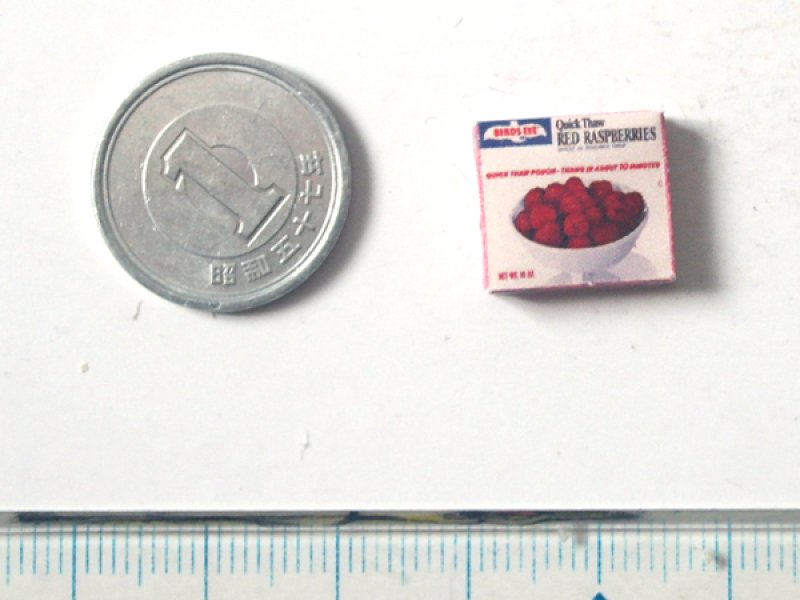 ミニチュア　1/12サイズのパッケージ