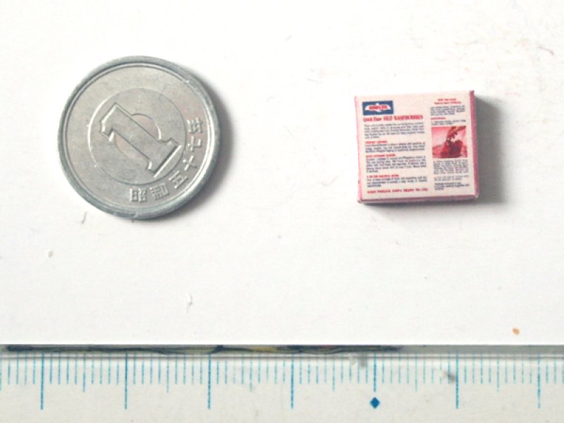 ミニチュア　1/12サイズのパッケージ