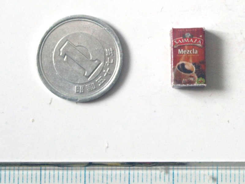 ミニチュア　1/12サイズのパッケージ