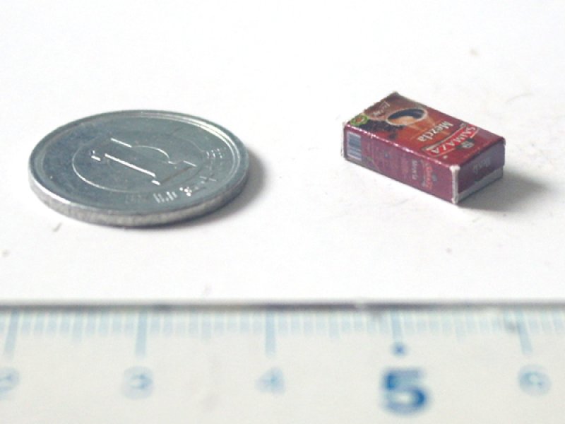 ミニチュア　1/12サイズのパッケージ