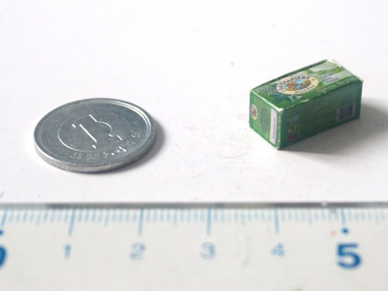 ミニチュア　1/12サイズのパッケージ