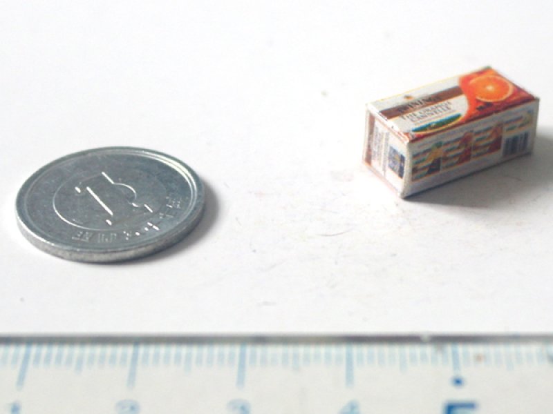 ミニチュア　1/12サイズのパッケージ