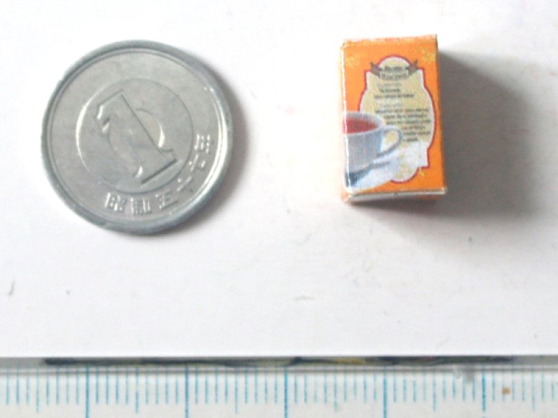 ミニチュア　1/12サイズのパッケージ