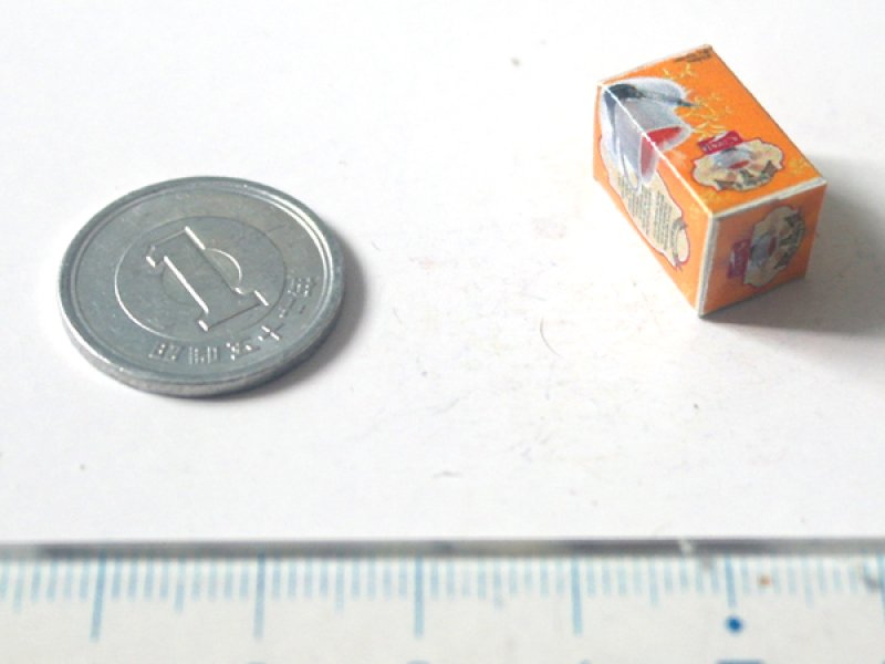 ミニチュア　1/12サイズのパッケージ