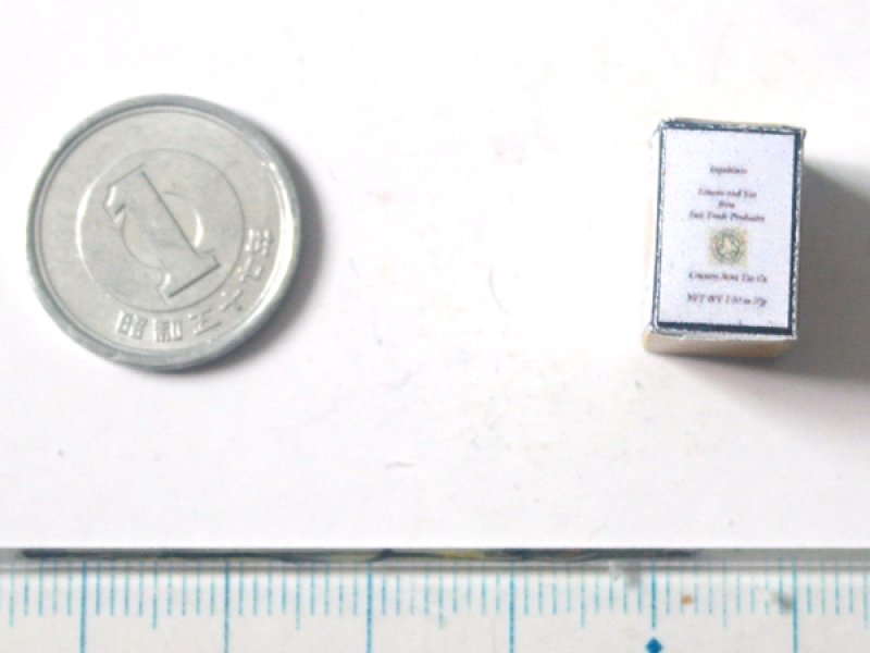 ミニチュア　1/12サイズのパッケージ