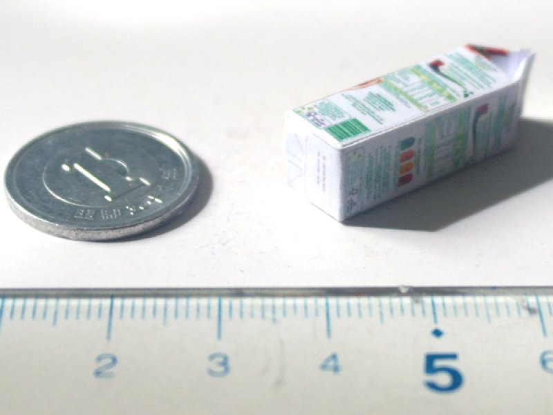 ミニチュア　1/12サイズのパッケージ