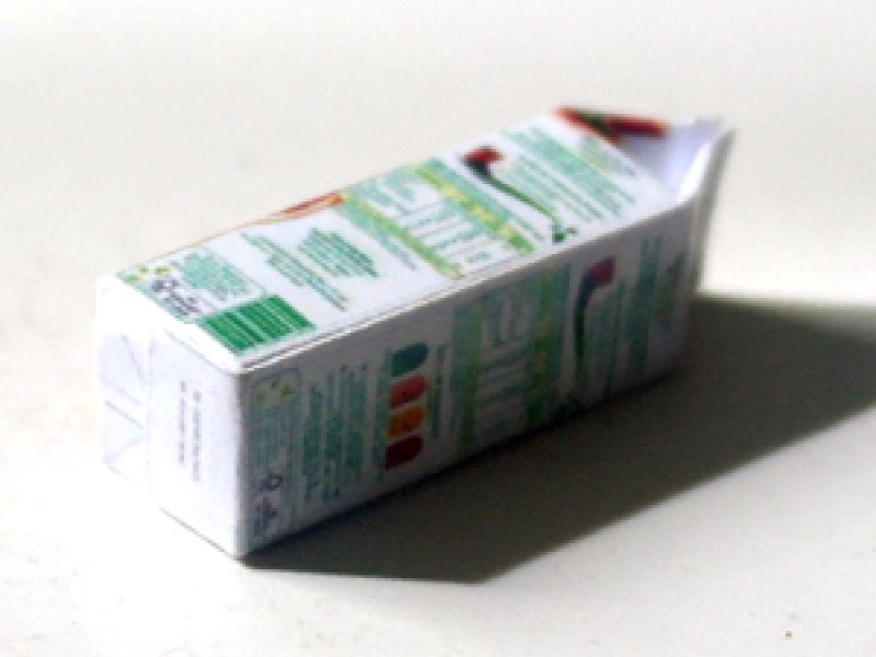 ミニチュア　1/12サイズのパッケージ