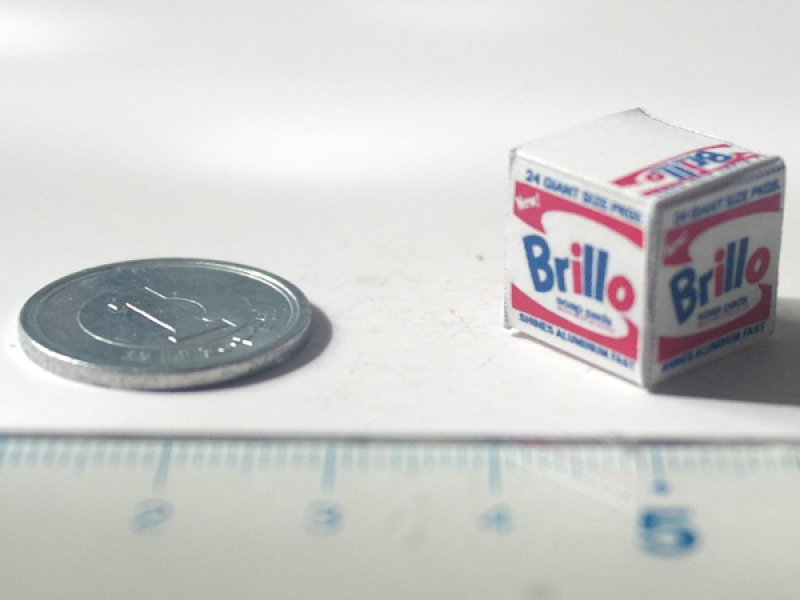 ミニチュア　1/12サイズのパッケージ