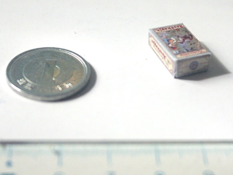 ミニチュア　1/12サイズのパッケージ