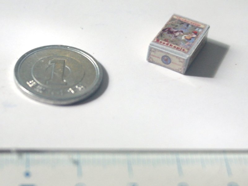 ミニチュア　1/12サイズのパッケージ