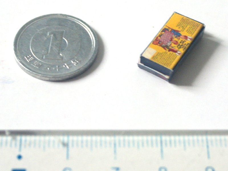 ミニチュア　1/12サイズのパッケージ