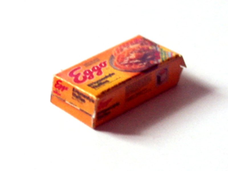 ミニチュア　1/12サイズのパッケージ