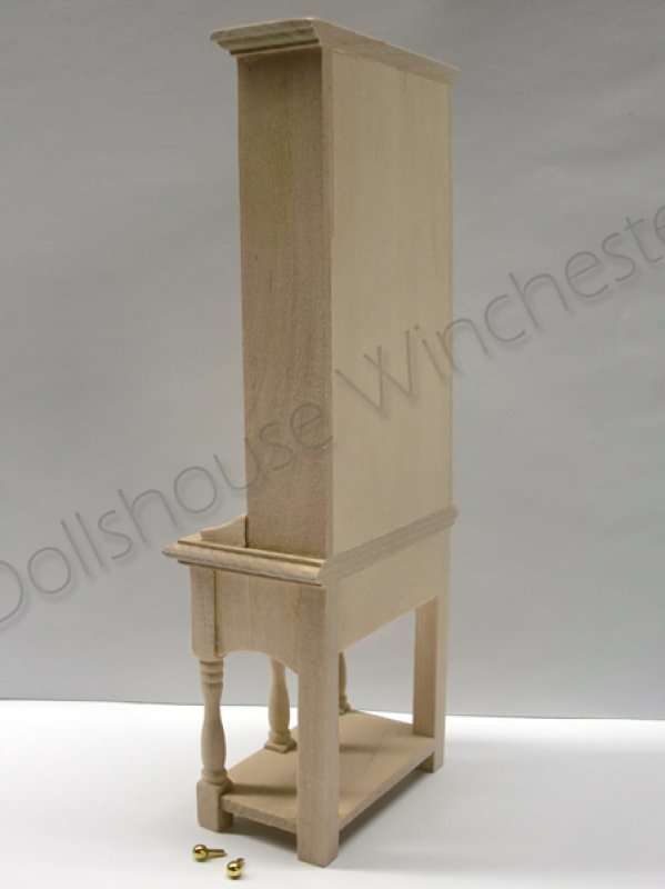 画像3: キッチン　ドレッサー（食器飾り棚　引出し2　未塗装 (3)