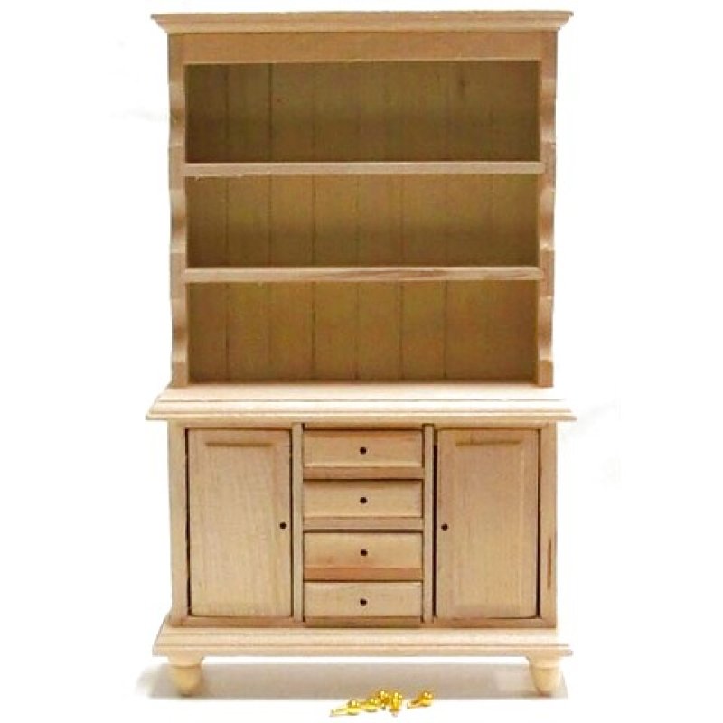 画像2: ドレッサー（飾り棚）　未塗装 (2)