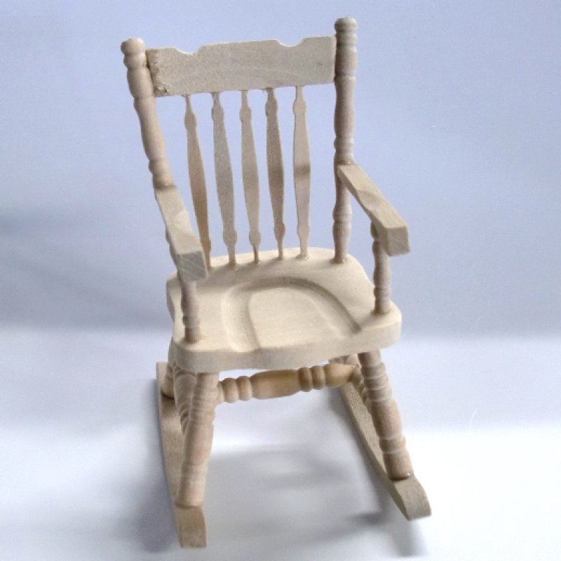 画像2: ロッキング　チェア（椅子）未塗装 (2)