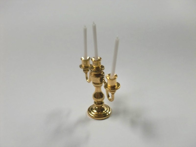 画像2: キャンドル　スタンド　燭台(3本） (2)