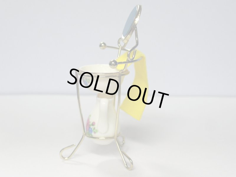 画像2: ウォッシュ・スタンド ボウル＆ジャグ付き (2)