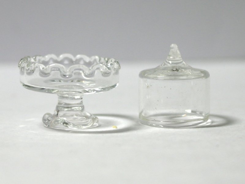 画像2: ガラス　ケーキスタンド＆ドーム (2)